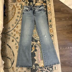 Kut From the Kloth Ana High Rise Fab Ab Flare - Medium Wash - Size 8